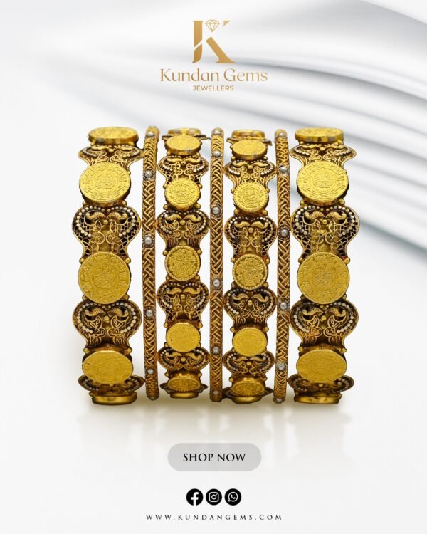 Gold Bangles Design 017